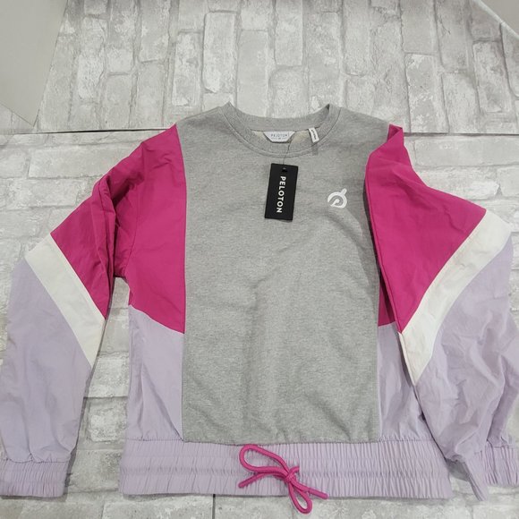 Peloton Chic Fabric Mix Pullover Size XS Womens Workout Top Long Sleeve, BNWT - Picture 7 of 8